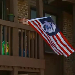 American Citizens Flying Obama Flag