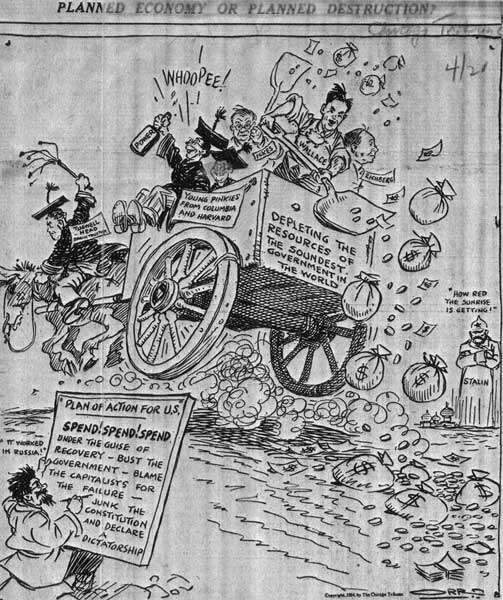 1934 Chicago Tribune cartoon