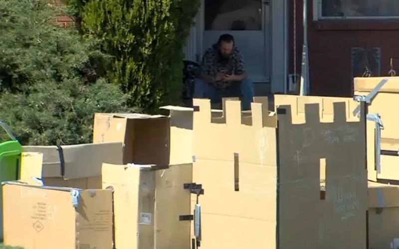 Utah town wants to collapse dad's cardboard box fort