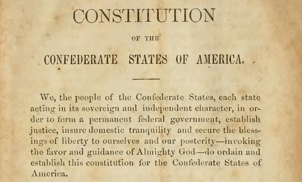 The Confederacy adopts its Constitution - Personal Liberty®