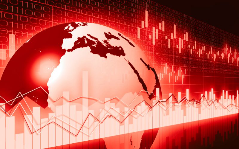 Globe representation of multinational corporation